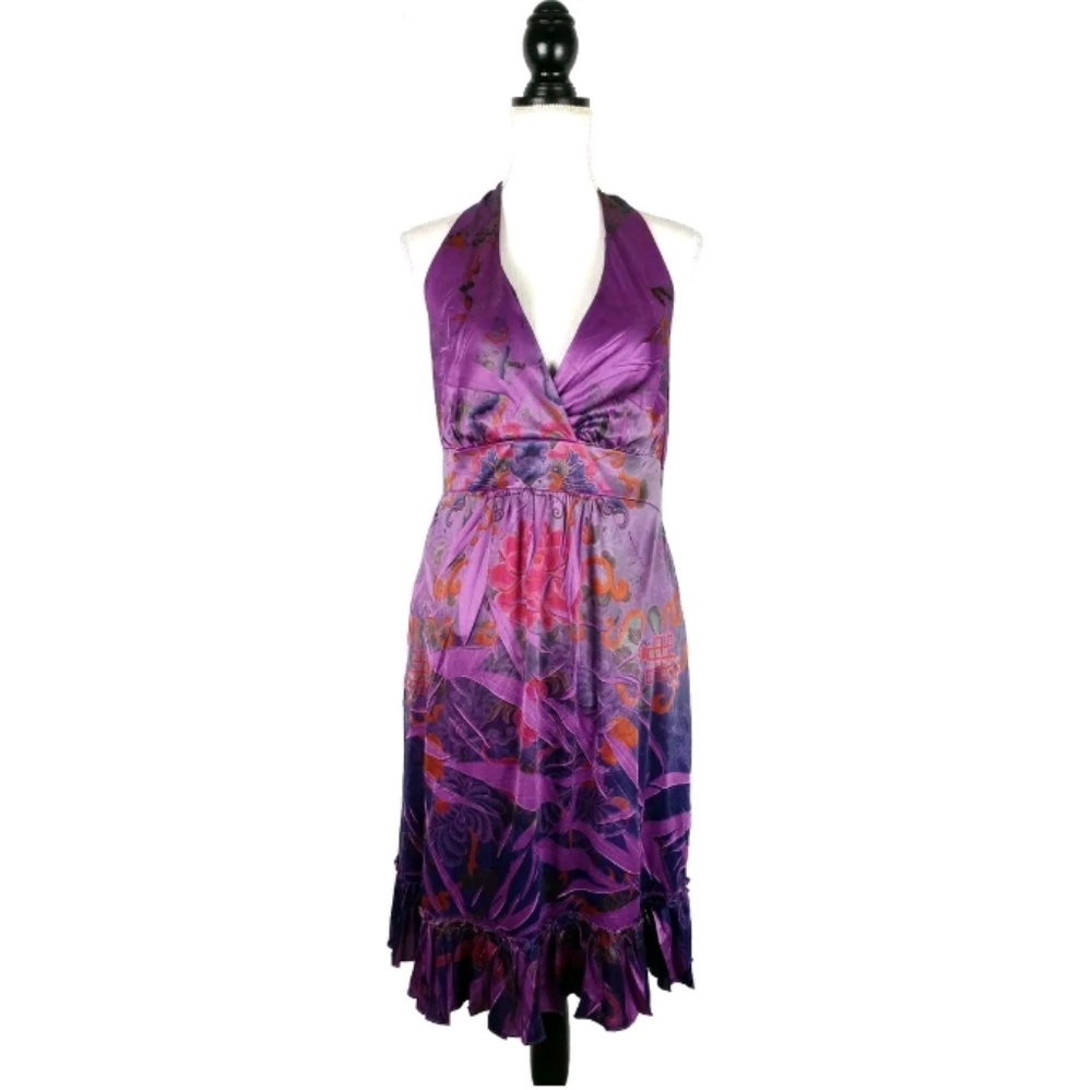 NWT Torrid abstract print empire halter dress